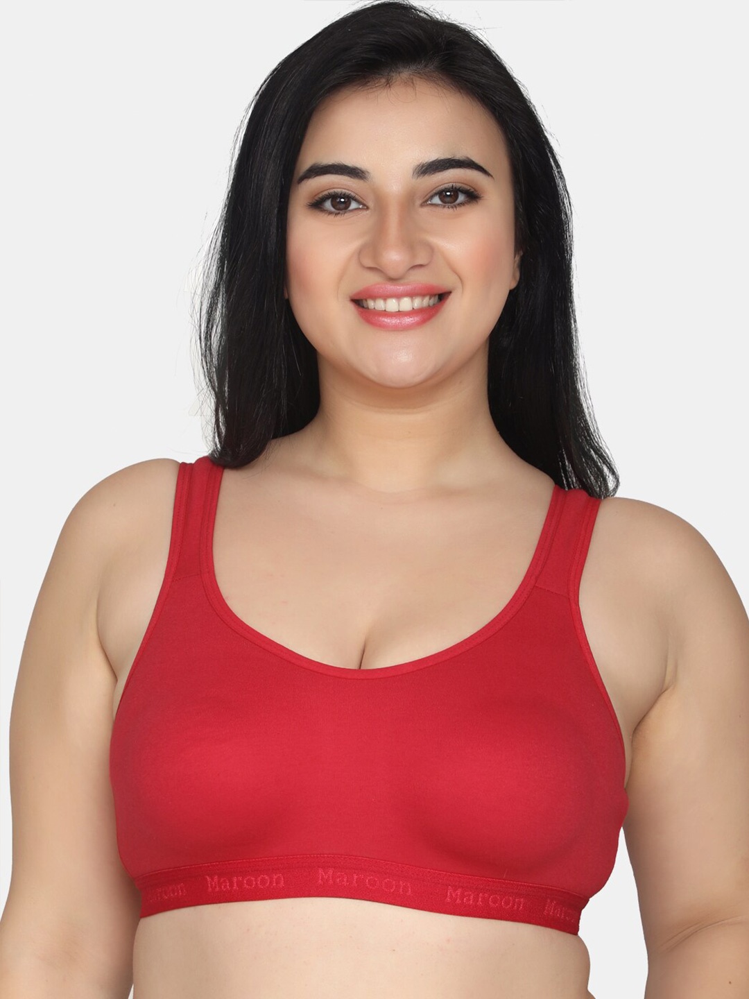 

MAROON Full Coverage Sports Bra, Red