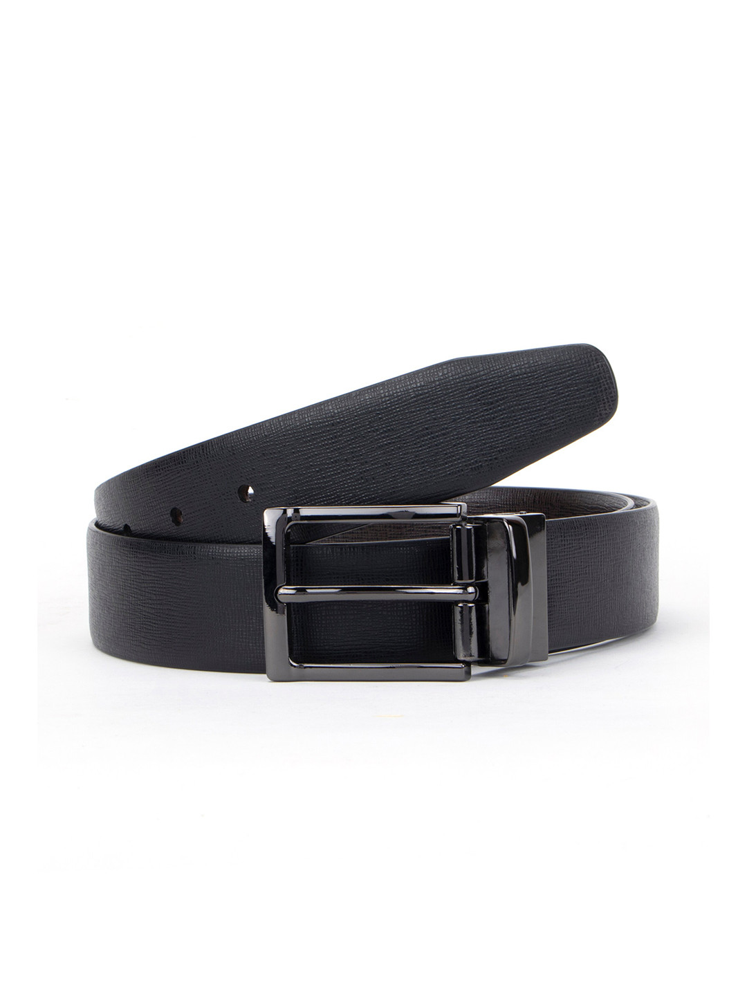 

Alvaro Castagnino Men Textured PU Reversible Formal Belt, Black