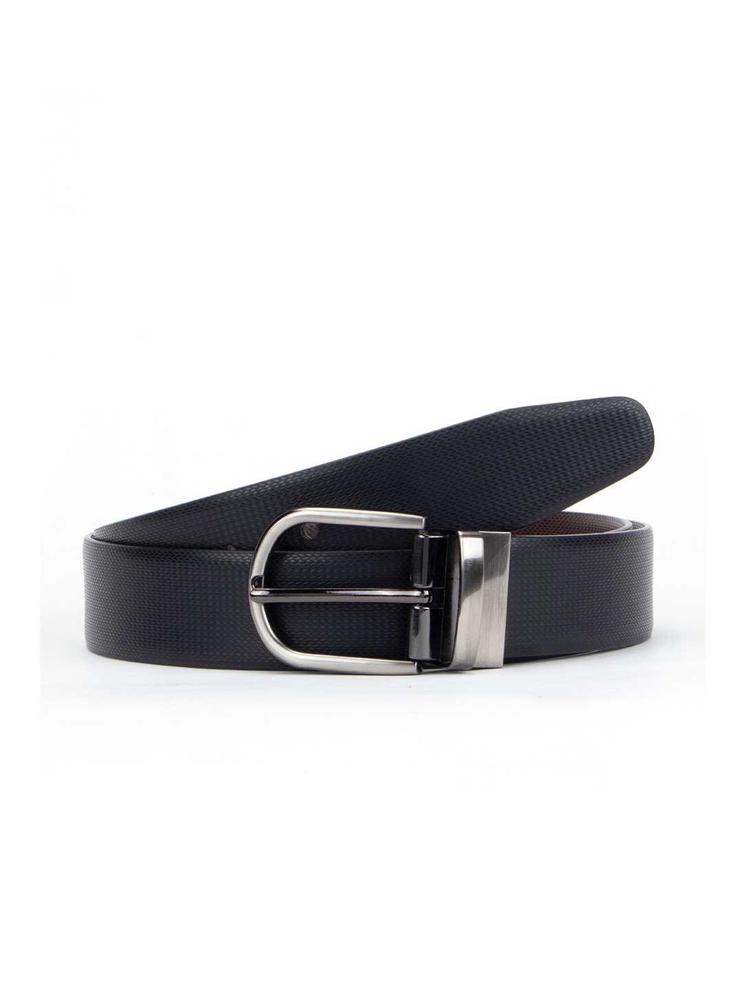 

Alvaro Castagnino Men Textured PU Reversible Formal Belt, Black