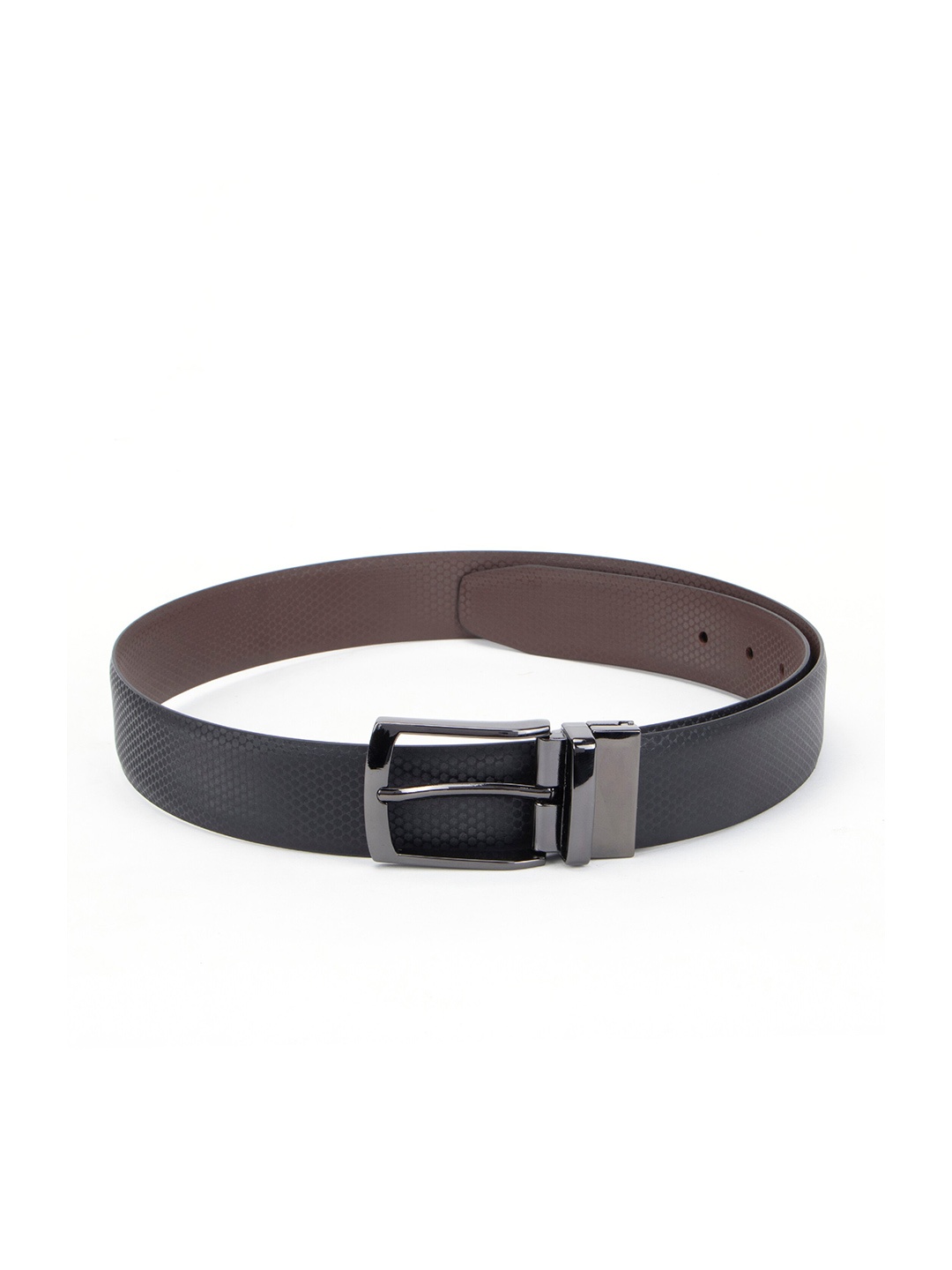 

Alvaro Castagnino Men Textured PU Reversible Belt, Black