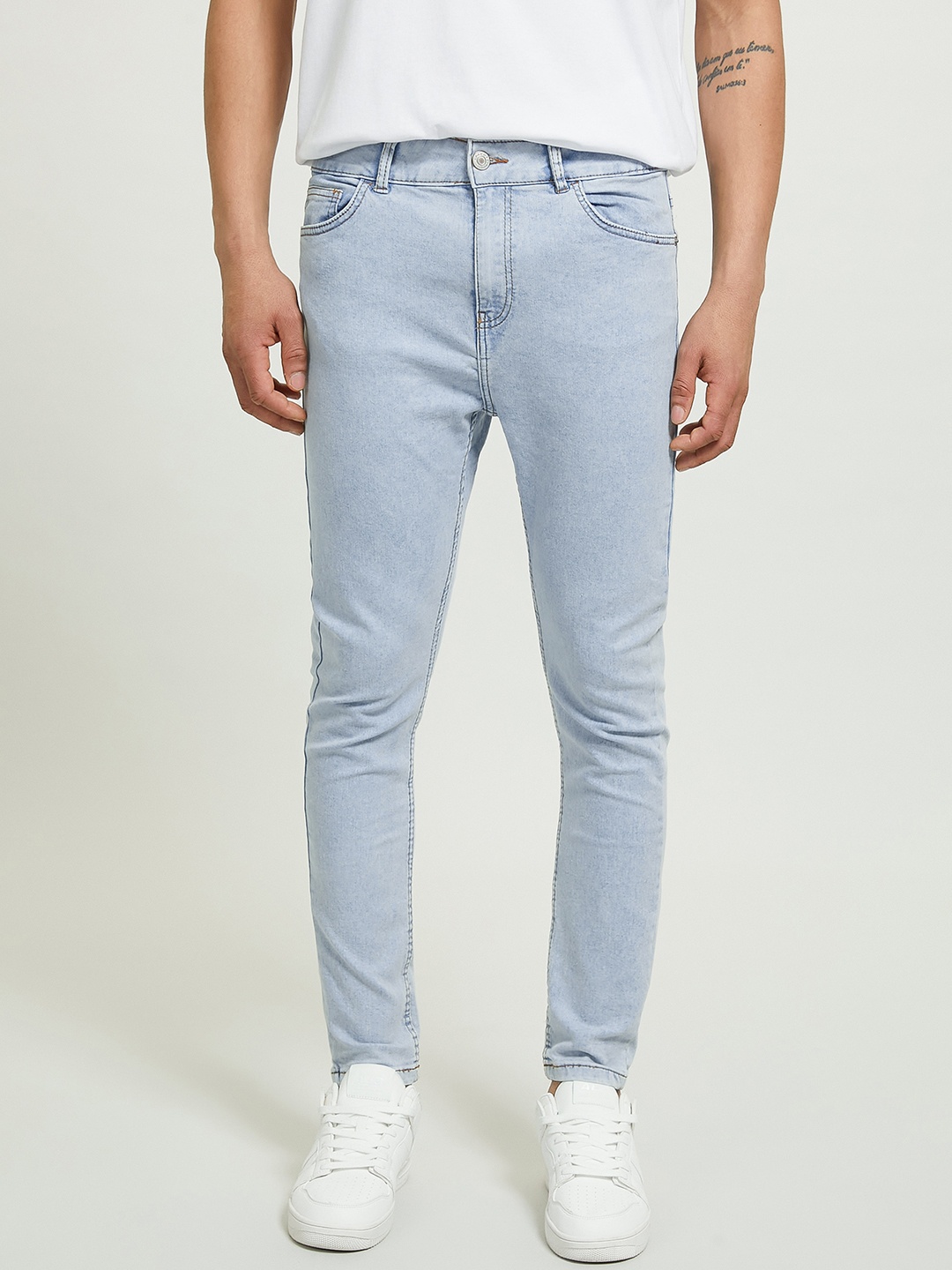 

ALCOTT Men Super Skinny Fit Stretchable Jeans, Blue