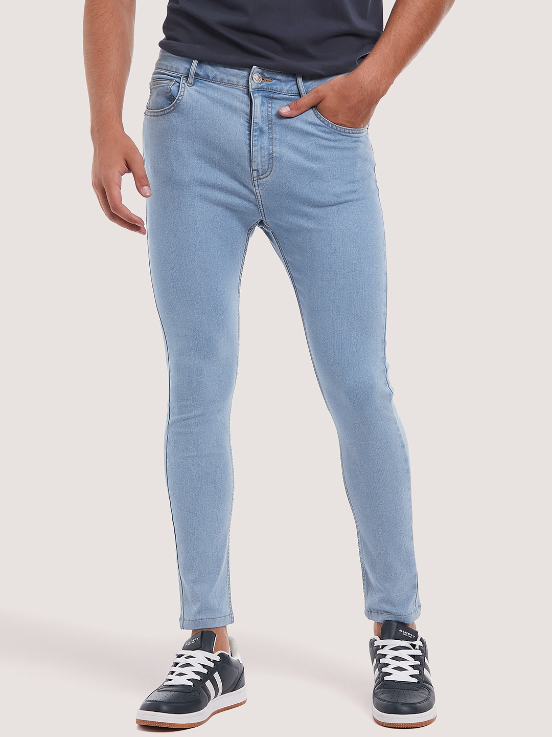 

ALCOTT Men Super Skinny Fit Stretchable Jeans, Blue