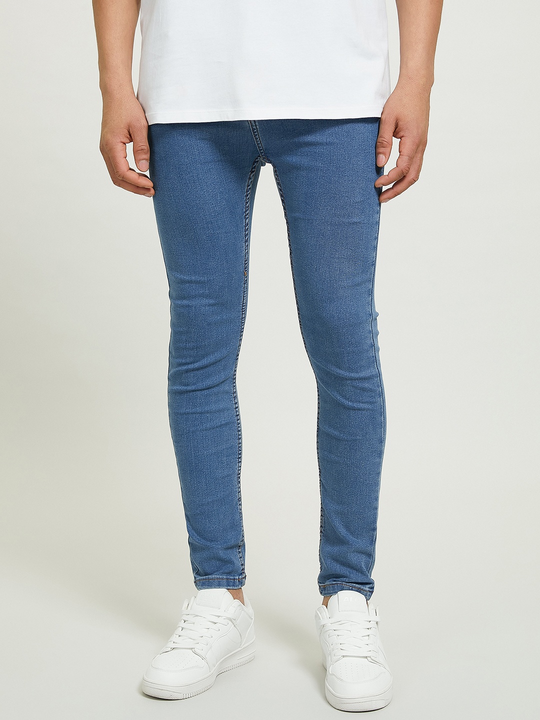 

ALCOTT Men Super Skinny Fit Stretchable Jeans, Blue