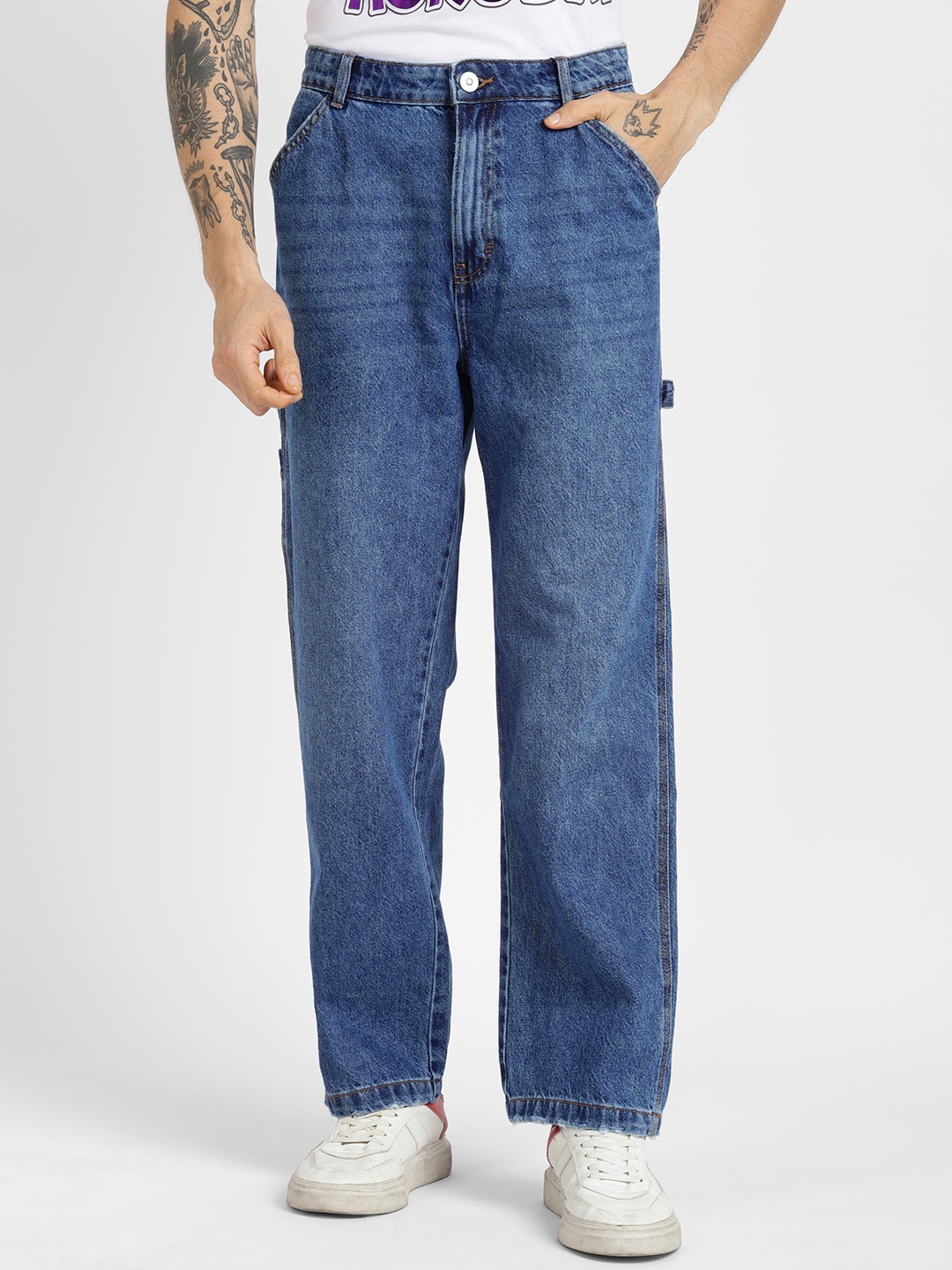 

ALCOTT Men Cotton Relaxed Fit Jeans, Blue