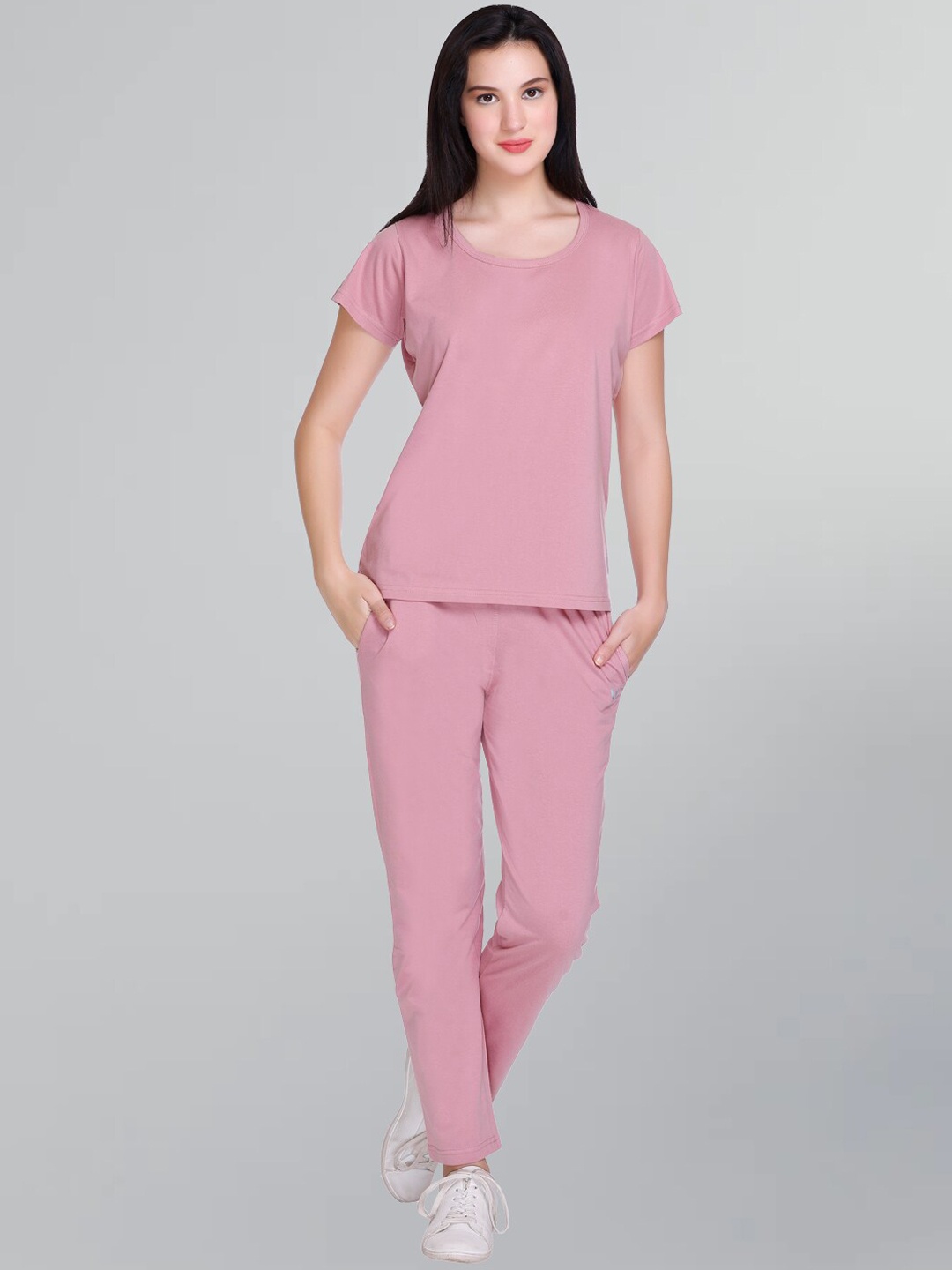 

GODFREY Pure Cotton Sports Tracksuit, Rose