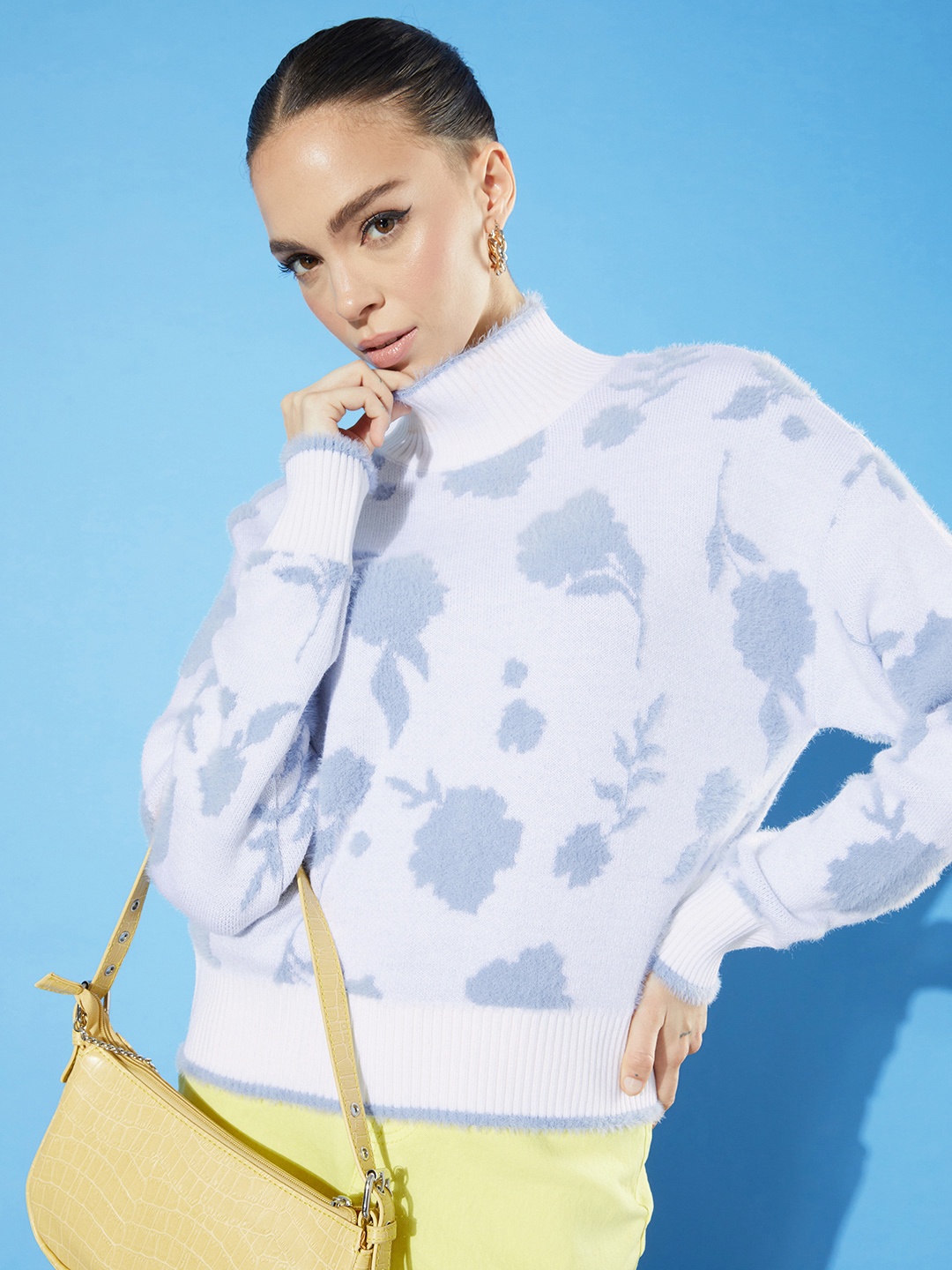 

Mast & Harbour Self Designed High Neck Pullover, White