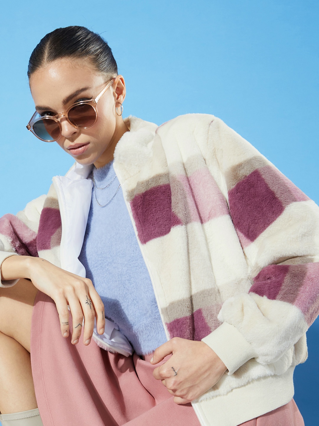 

Mast & Harbour Mock Collar Tailored Jacket, White
