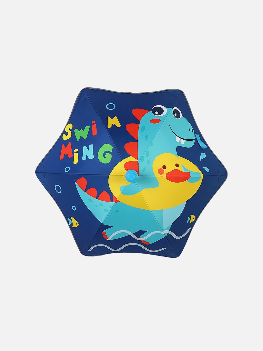 

Little Surprise Box LLP Printed Splashing Dino 2-Fold Umbrellas, Blue