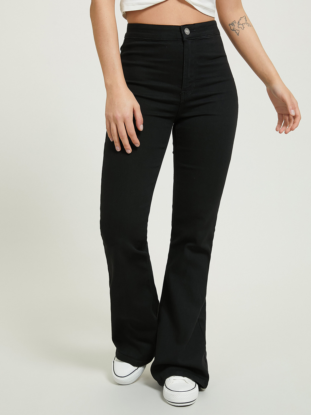 

ALCOTT Super Skinny Fit High-Rise Stretchable Jeans, Black