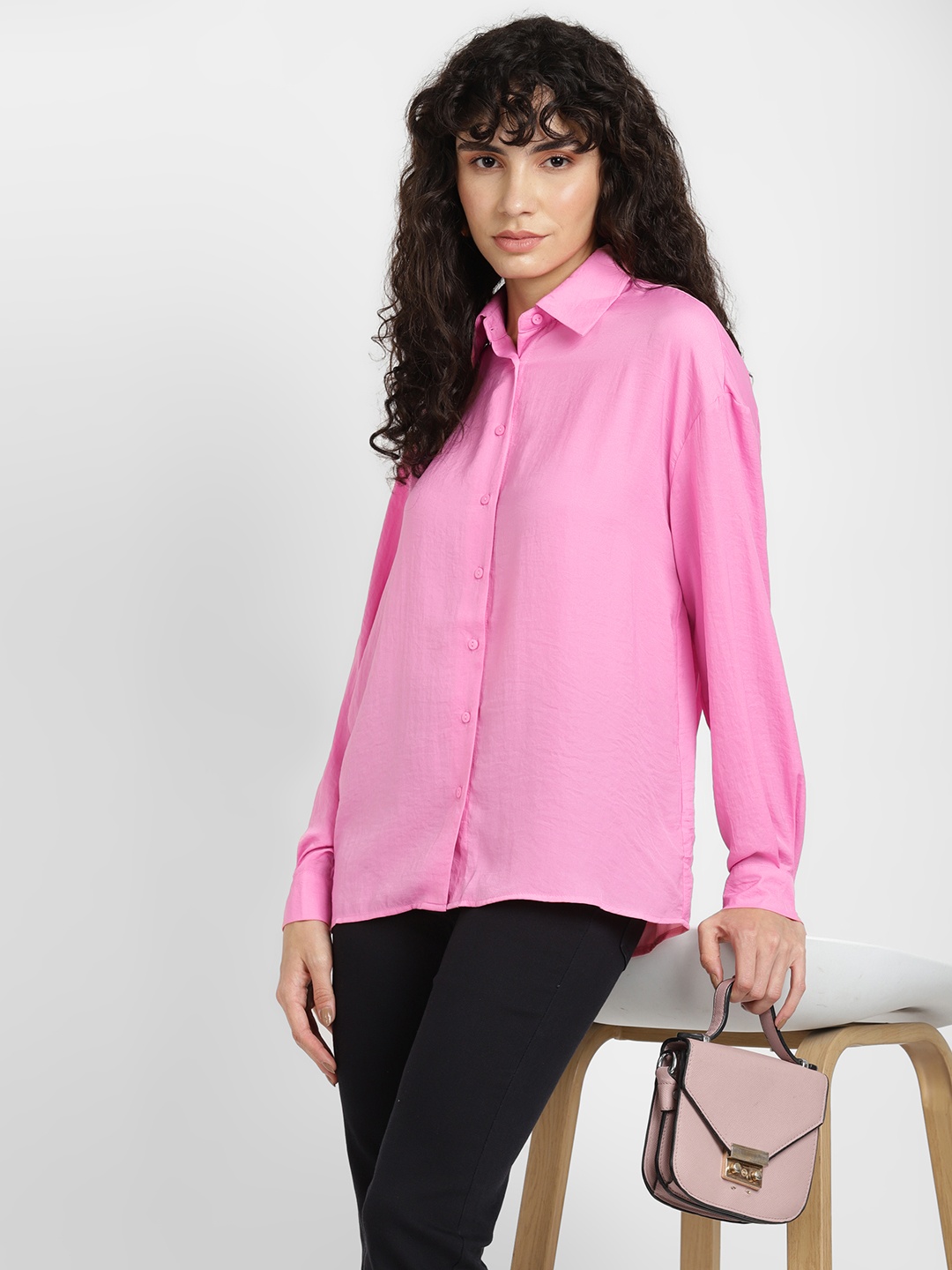 

ALCOTT Spread Collar Regular Fit Shirt, Pink