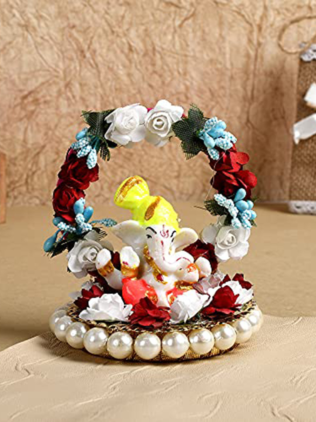 

Perpetual Set Of 3 Evil Eye Rakhi With Rakhi Thali & Gift Hamper, Blue