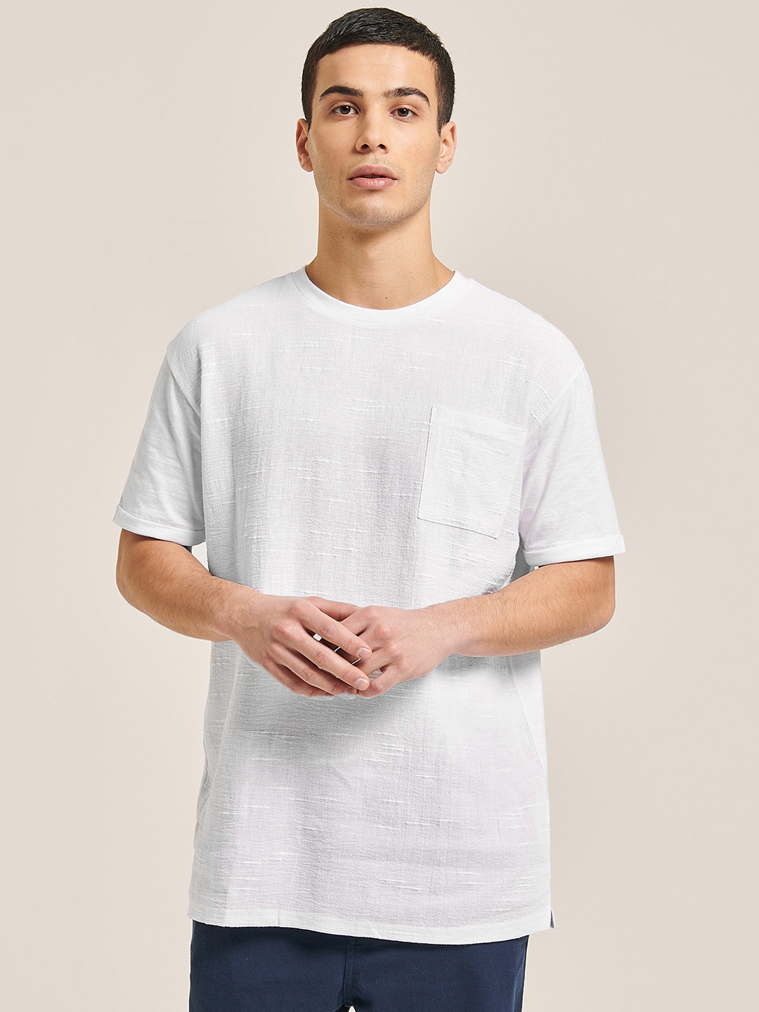

ALCOTT Men Pocket Detail T-shirt, White