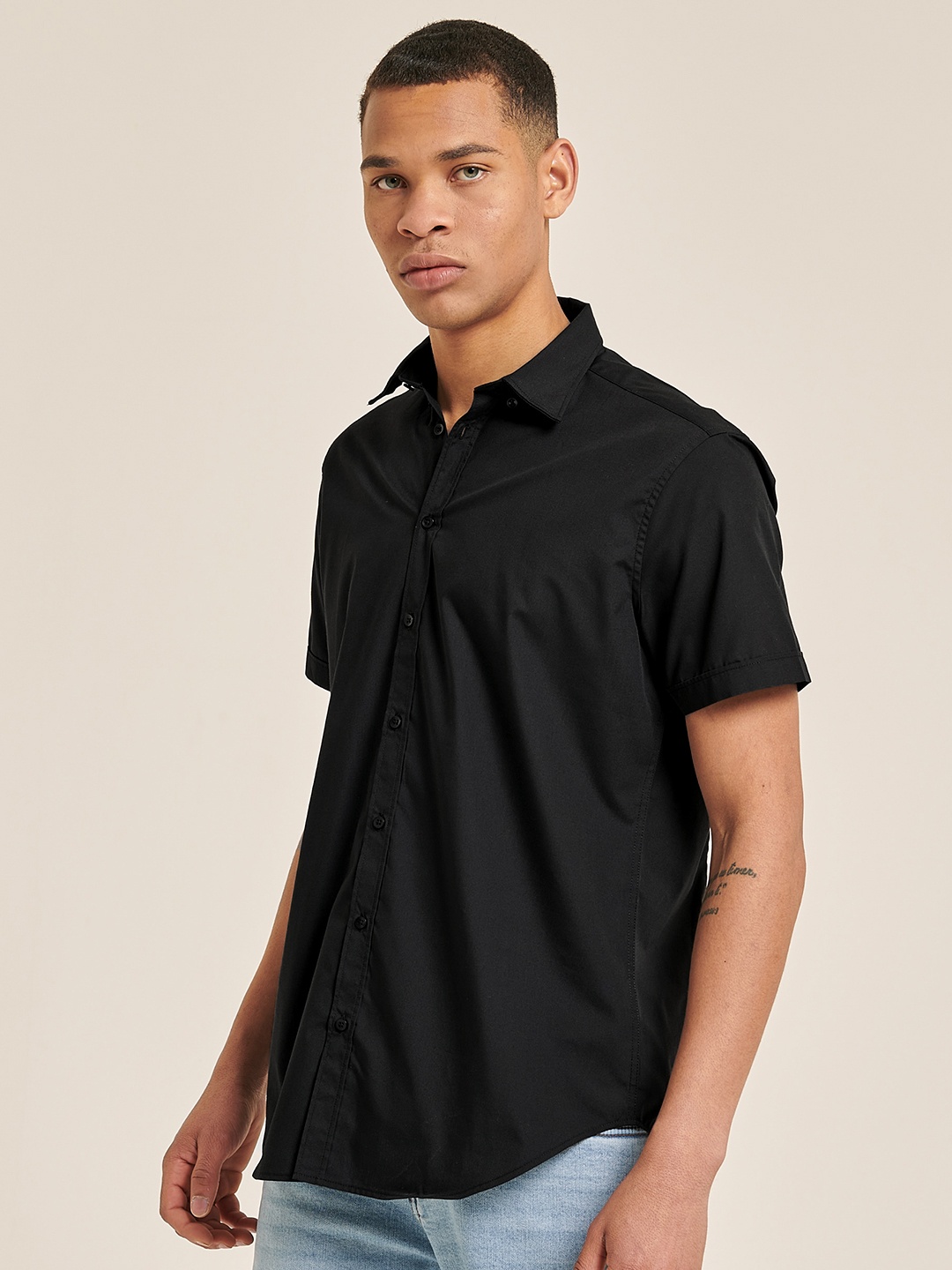 

ALCOTT Short Sleeves Casual Shirt, Black