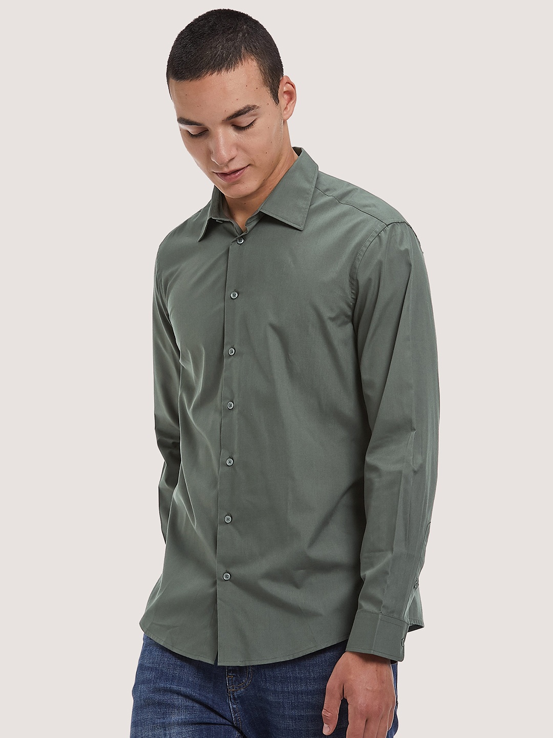 

ALCOTT Regular Fit Casual Shirt, Olive