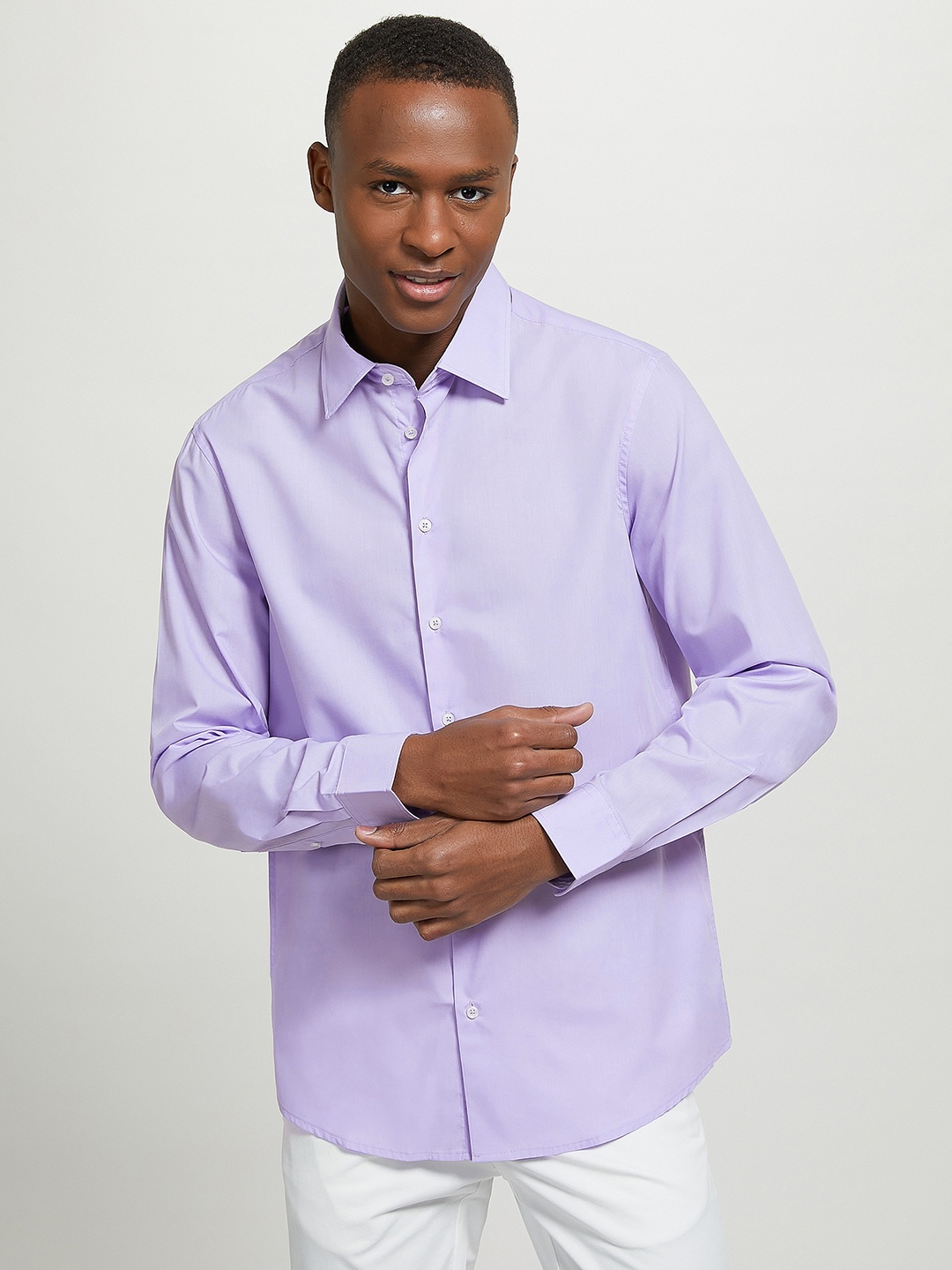 

ALCOTT Regular Fit Casual Shirt, Lavender