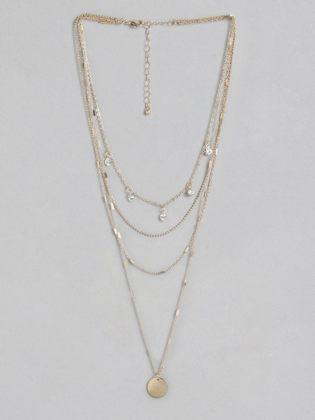 

DressBerry Alloy Gold-Plated Layered Necklace