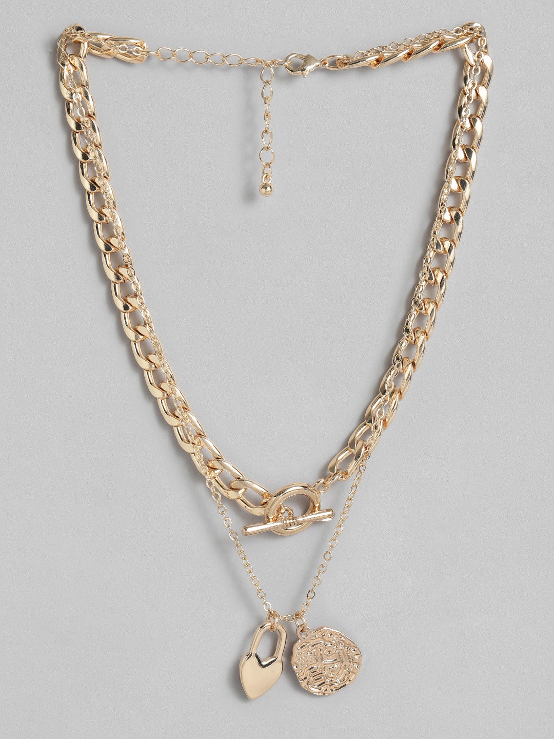 

DressBerry Alloy Gold-Plated Layered Necklace