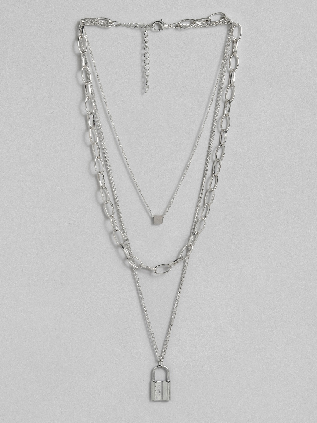

DressBerry Silver-Plated Layered Chain