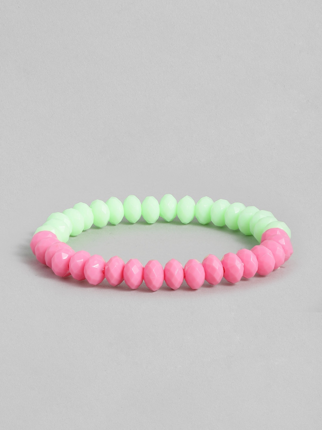 

DressBerry Women Artificial Beads Studded Bracelet, Green