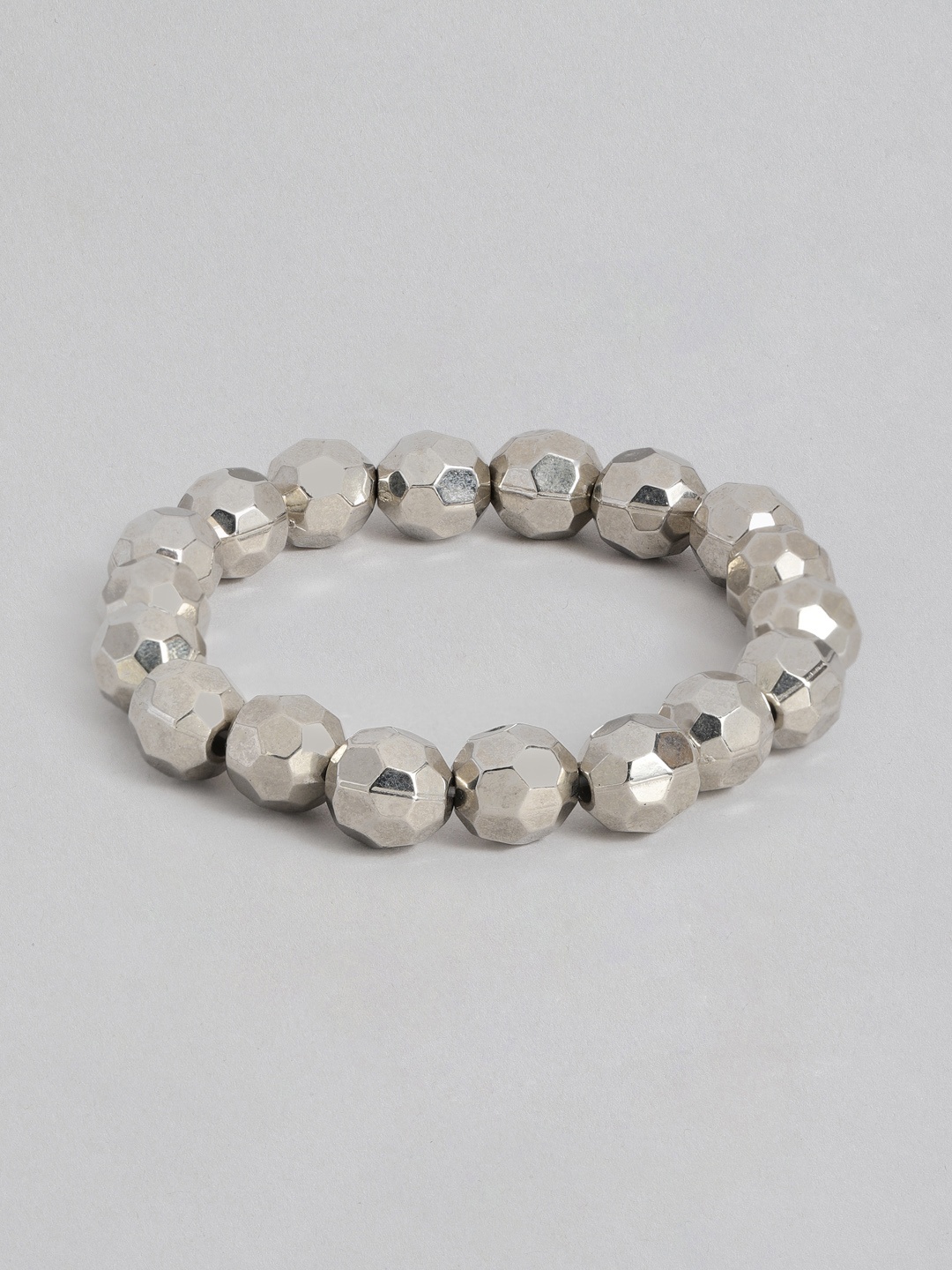 

DressBerry Artificial Beads Bracelet, Silver