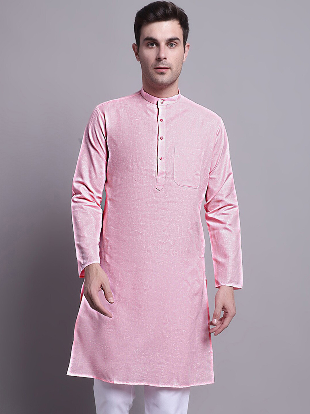 

Jompers Pure Cotton Kurta, Pink