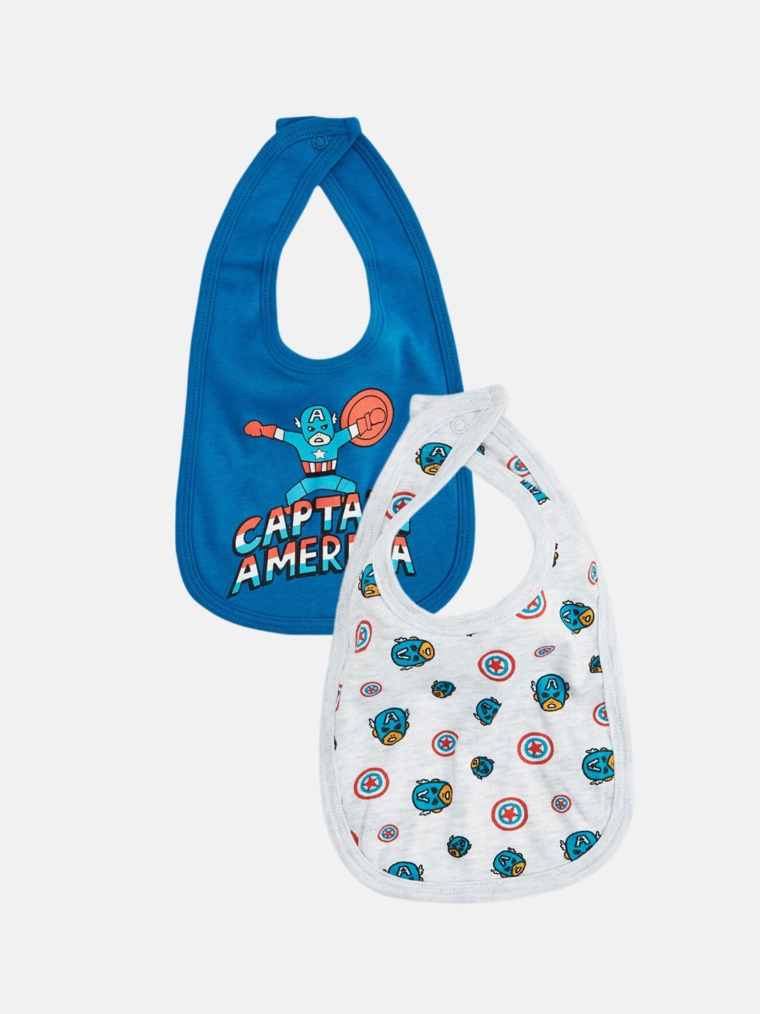 

Pantaloons Baby Infant Boys Pack Of 3 Conversational Printed Cotton Bibs, Blue