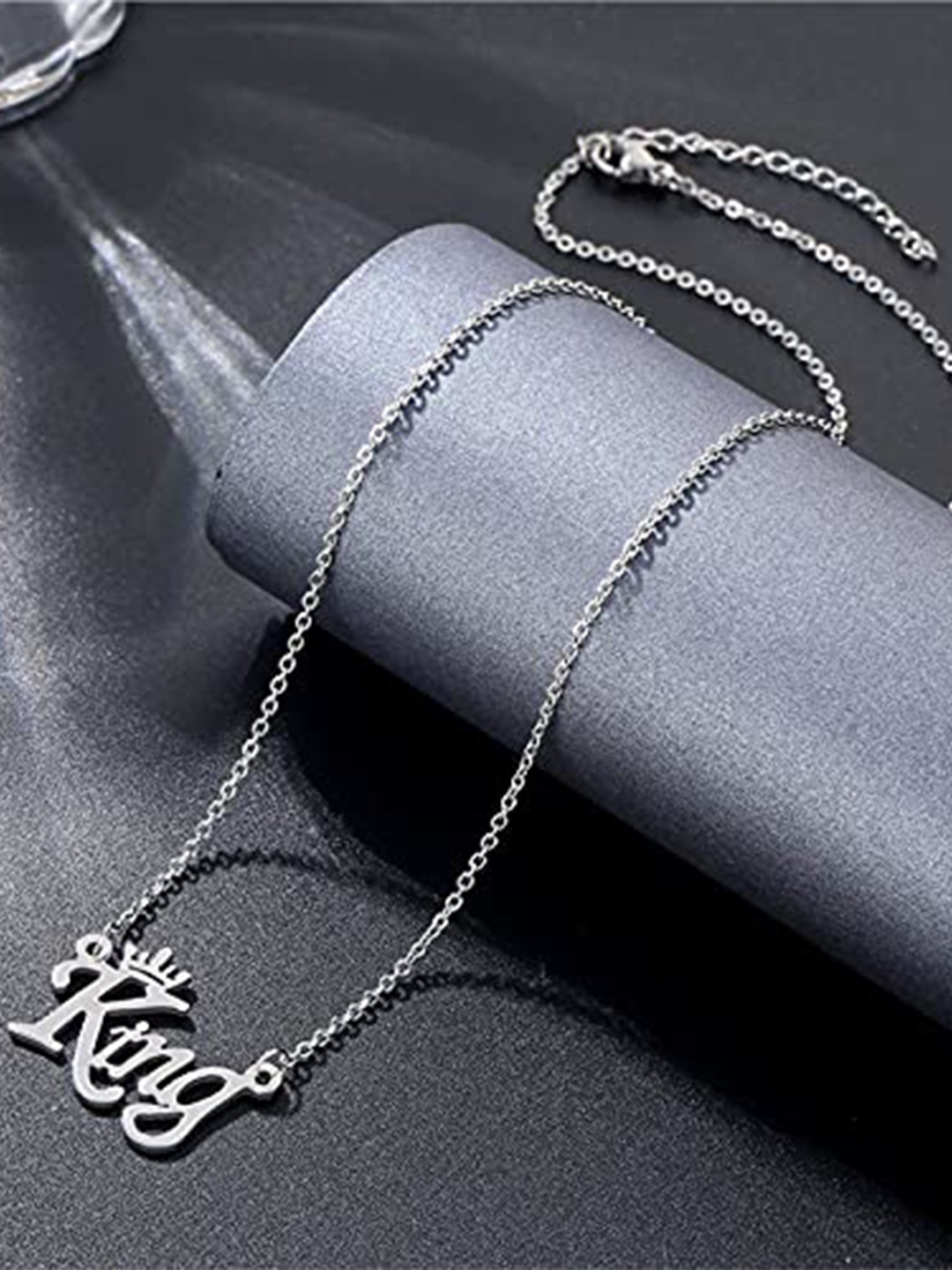 

VIEN Men Silver-Plated Necklace