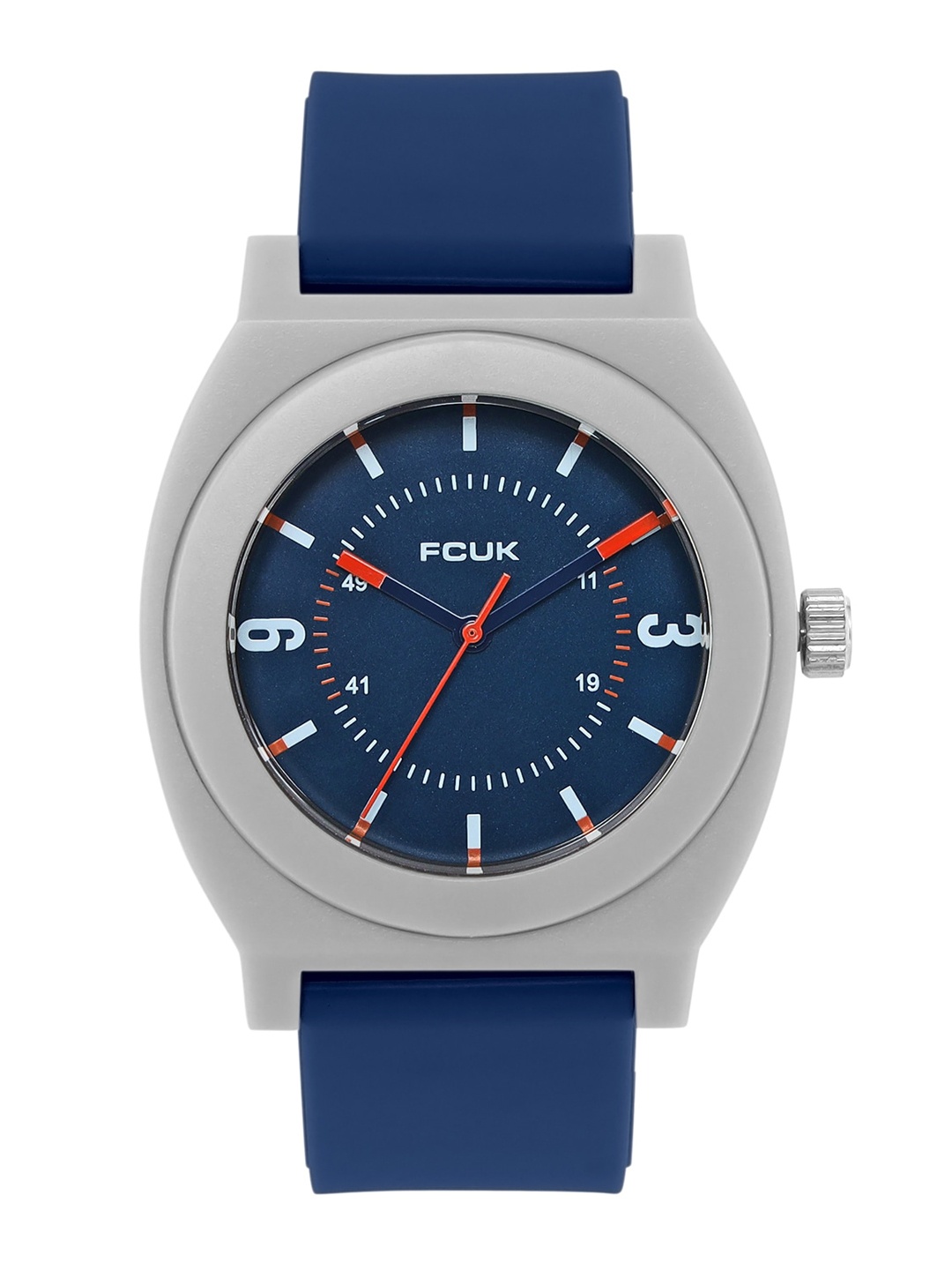 

FCUK Round Dial Analogue Watch FK00015D, Navy blue