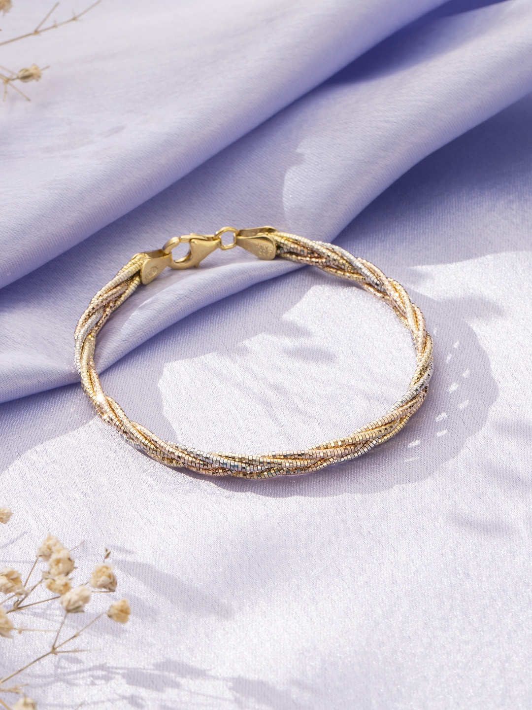 

Zavya Women Sterling Silver Rose Gold-Plated Multistrand Bracelet