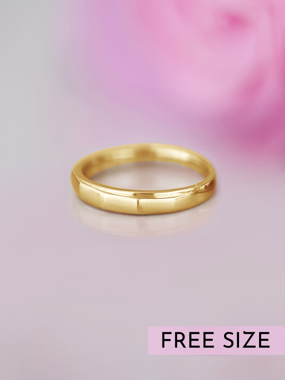 

Zavya Men 925 Pure Silver Gold-Plated Finger Ring