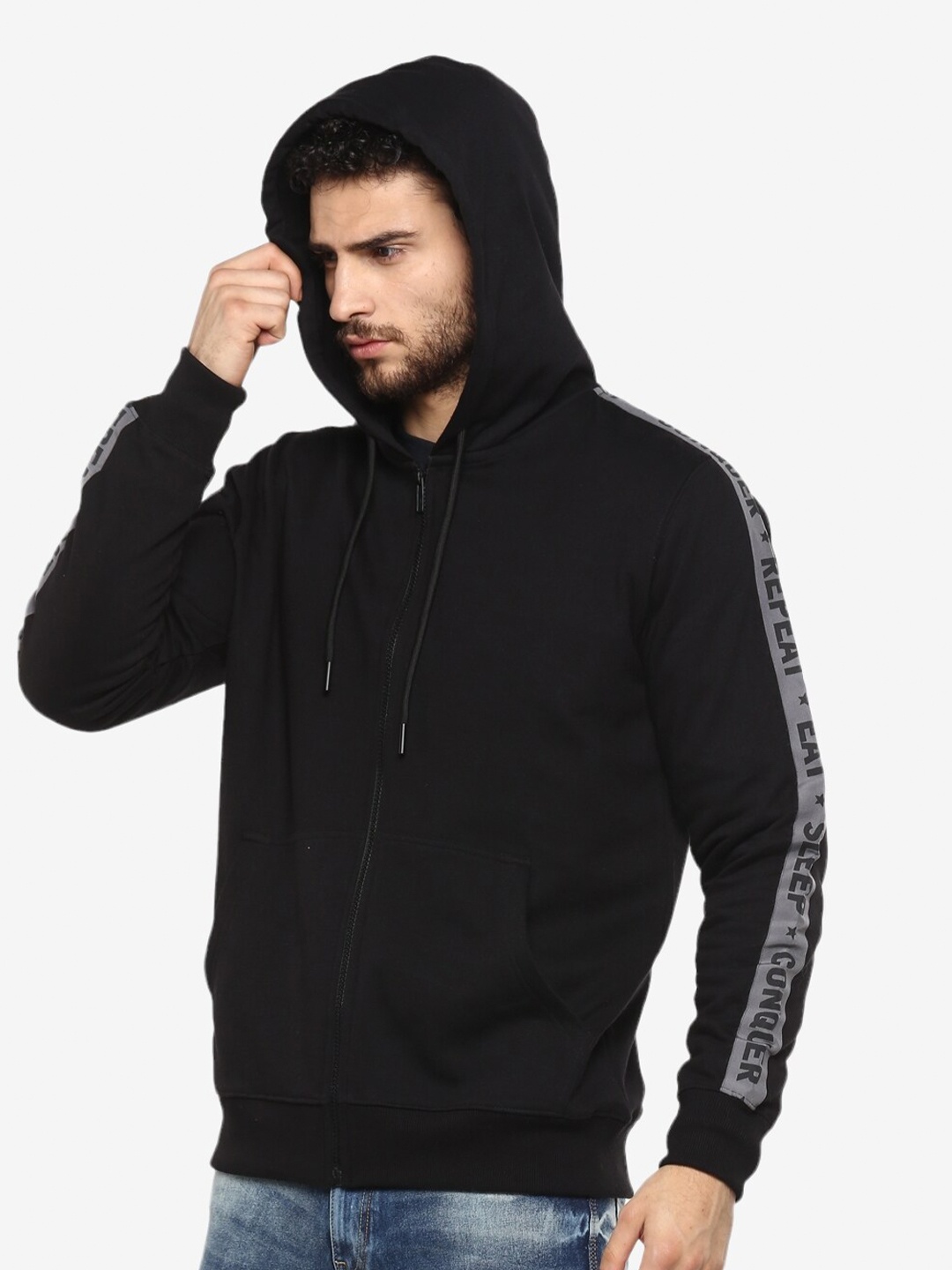 

Alan Jones Men Hooded Sweatshirt, Black