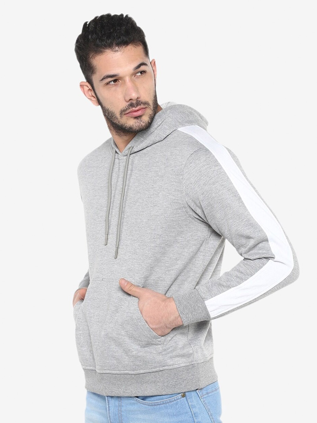 

Alan Jones Men Hooded Sweatshirt, Grey