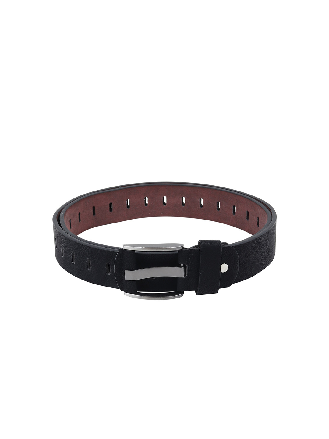 

Roadster Men Pack Of 2 Brown & Black Textured Leather Belt