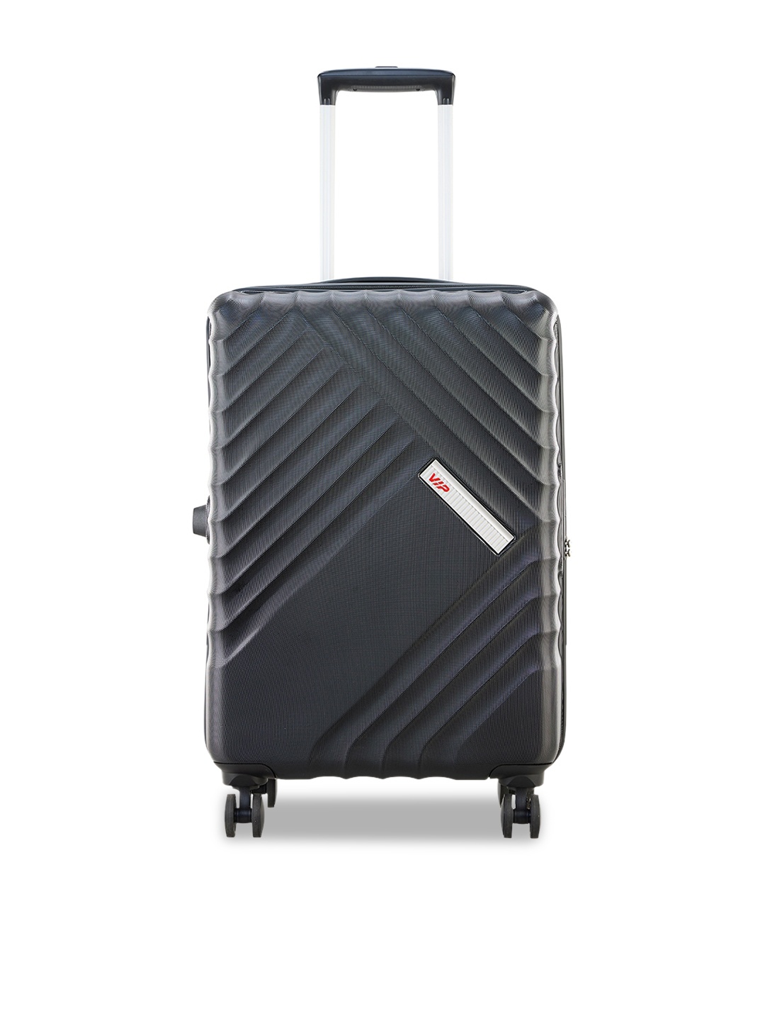 

VIP Textured Hard-Sided 360 Degree Rotation Medium Trolley Suitcase, Black