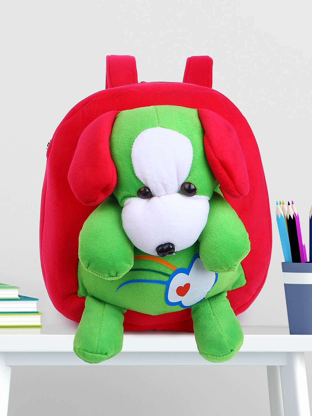 

Bag Pepper Kids Padded Fur Dog Mini Backpack, Red