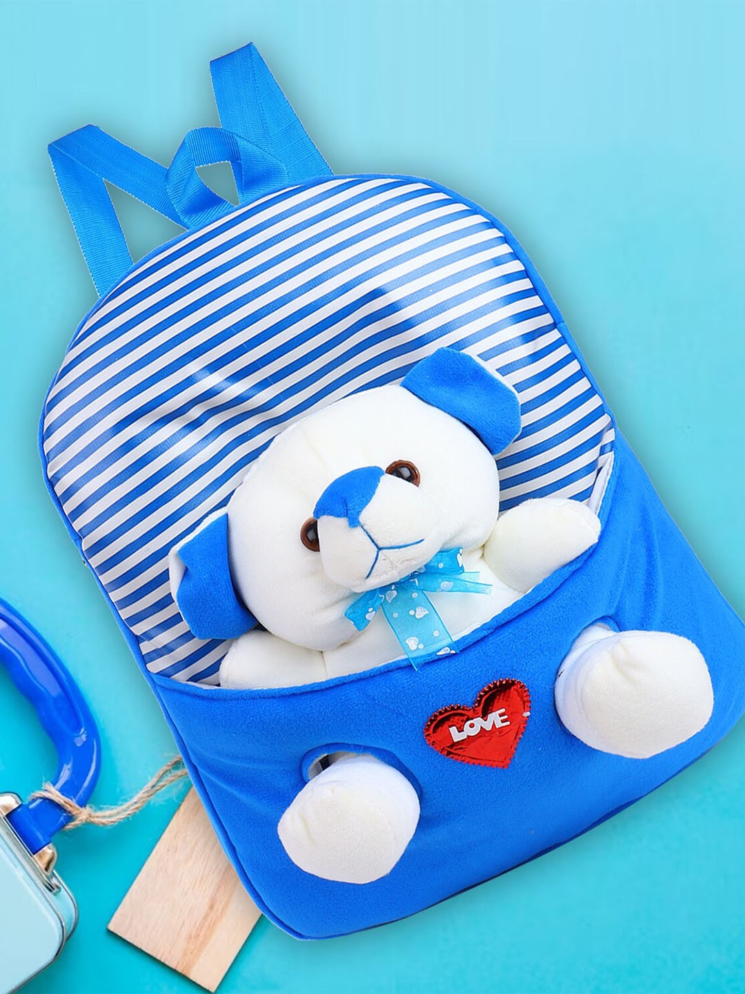 

Bag Pepper Kids Padded Up To 23 Litres Fur Backpack, Blue