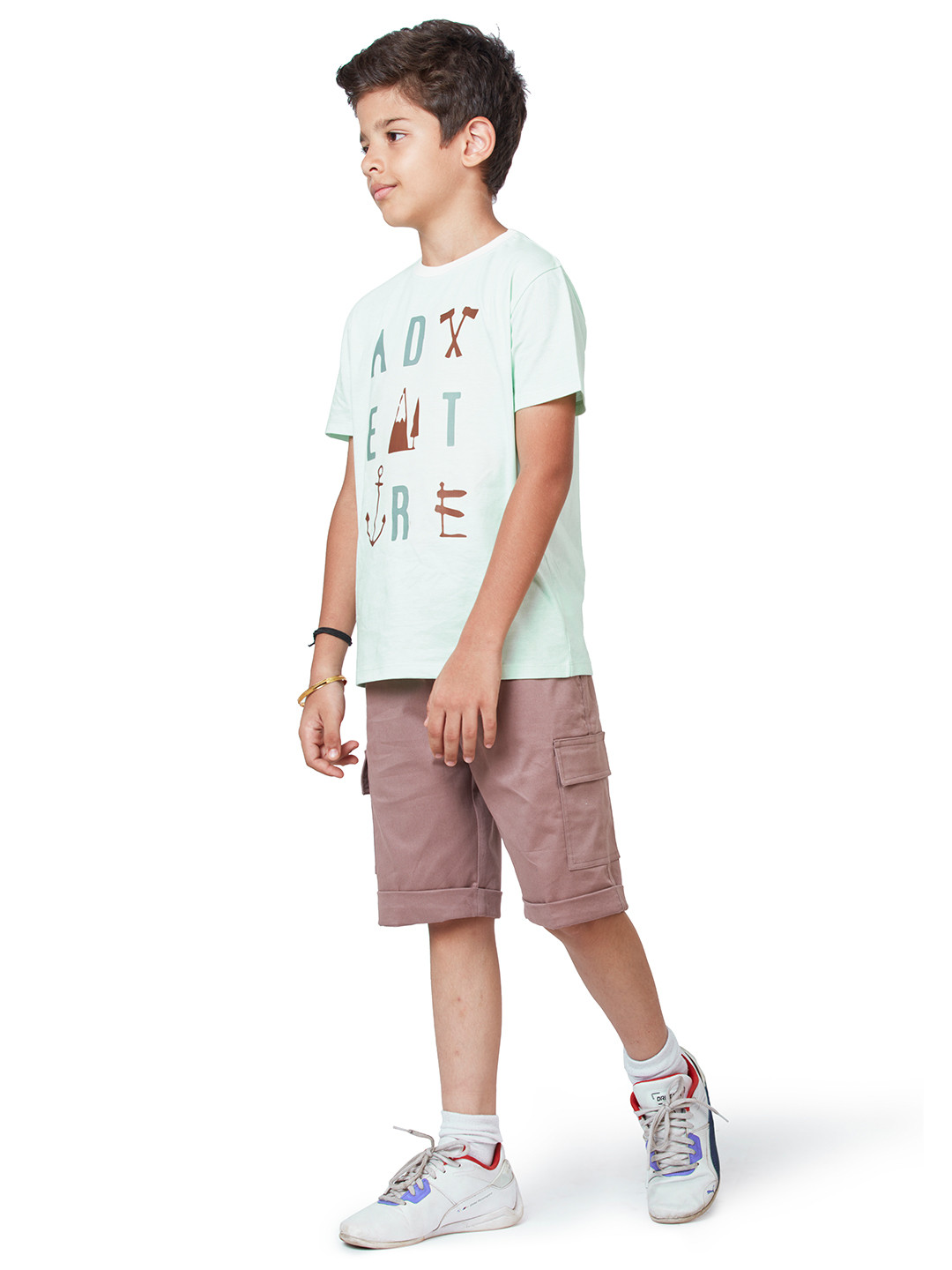 

My Milestones Boys Cotton Cargo Shorts, Pink