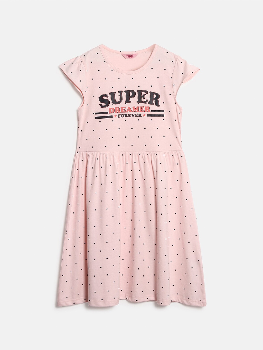 

R&B Pink Print T-shirt Dress