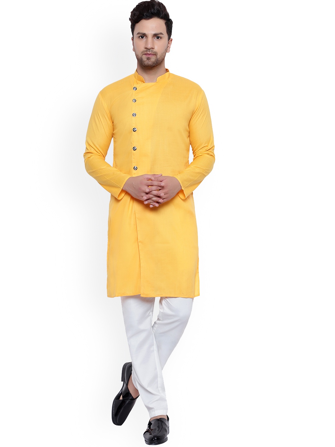 

ONNIX Regular Kurta with Pyjamas, Mustard