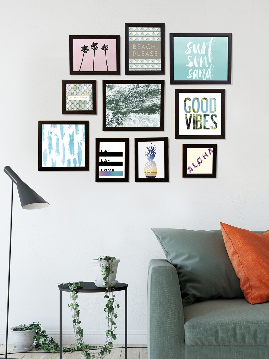 

Art Street Black Set of 10 Wall Photo Frames