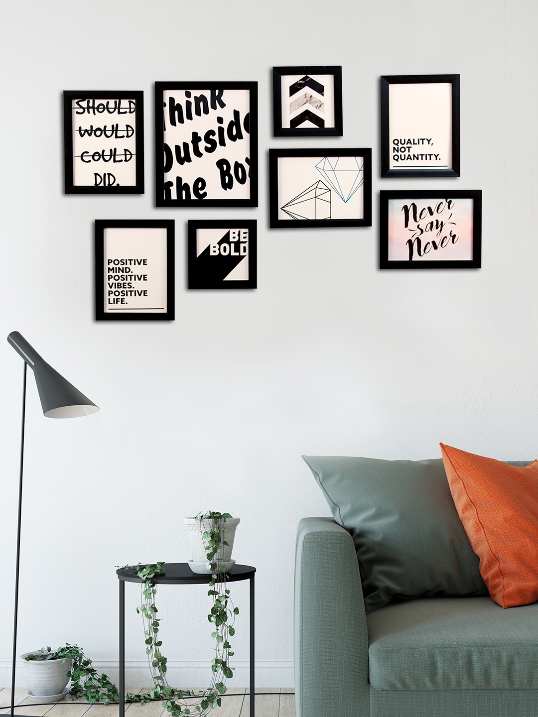 

Art Street Black Set of 8 Wall Photo Frames