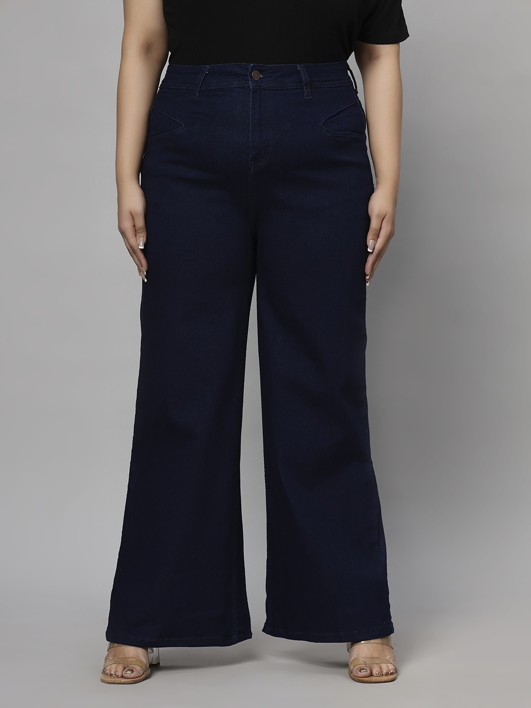 

Turning Blue Women Plus Size Wide Leg Jeans