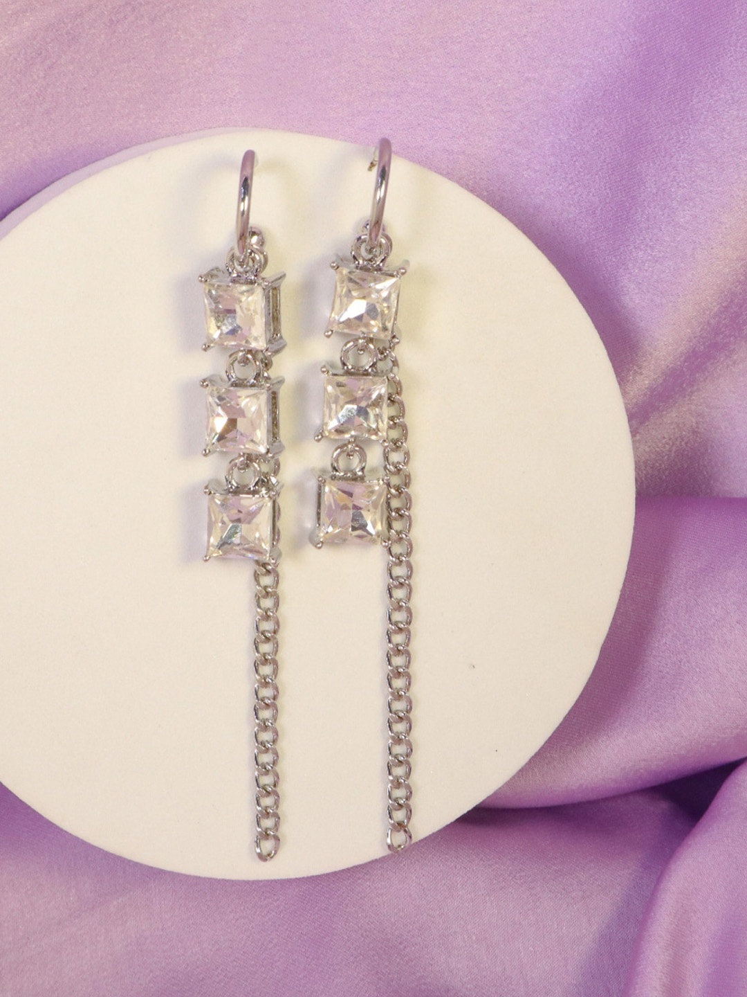 

SALTY Contemporary Hoop Earrings, Silver