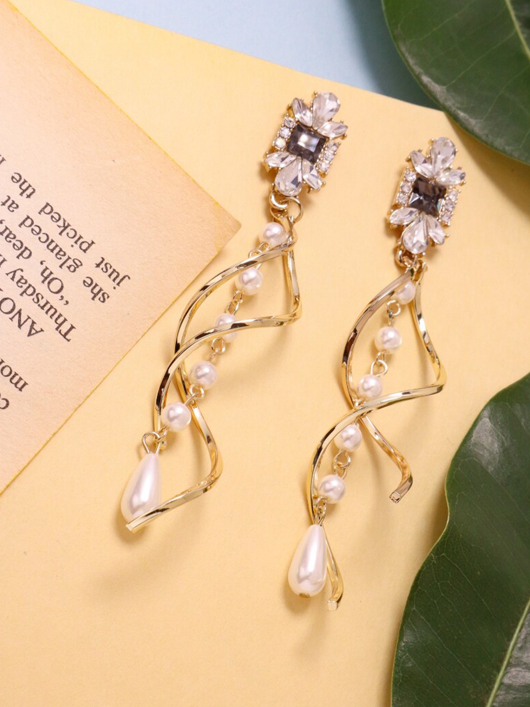 

SALTY Contemporary Drop Earrings, Gold