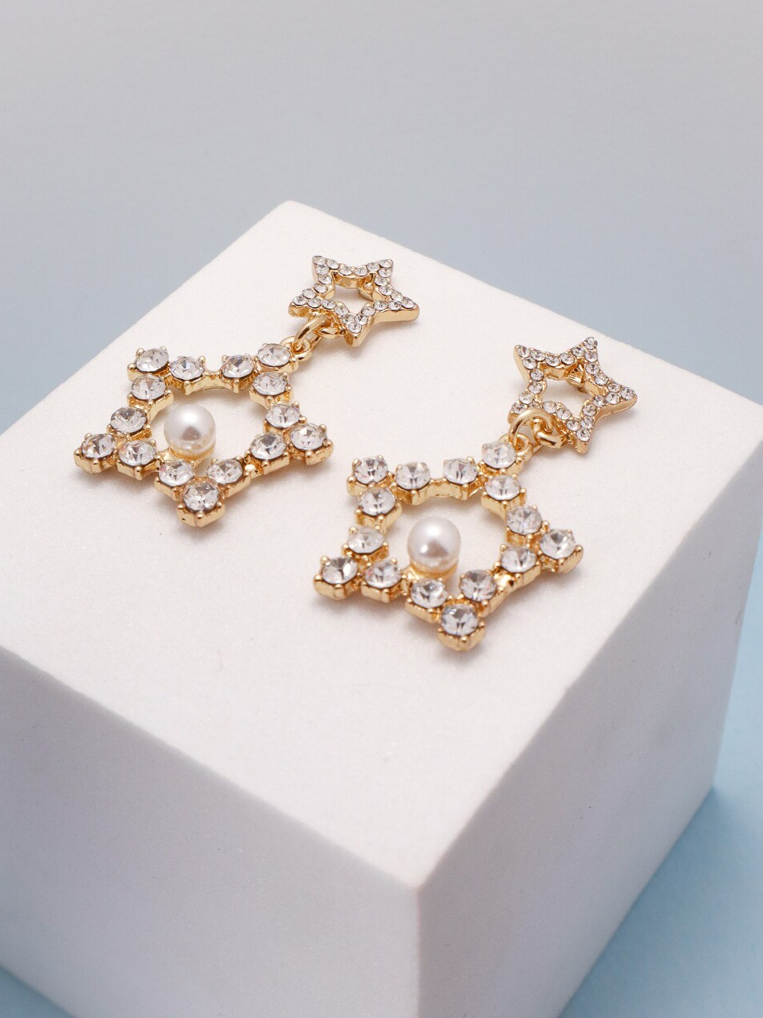

SALTY Contemporary Drops Earrings, Gold