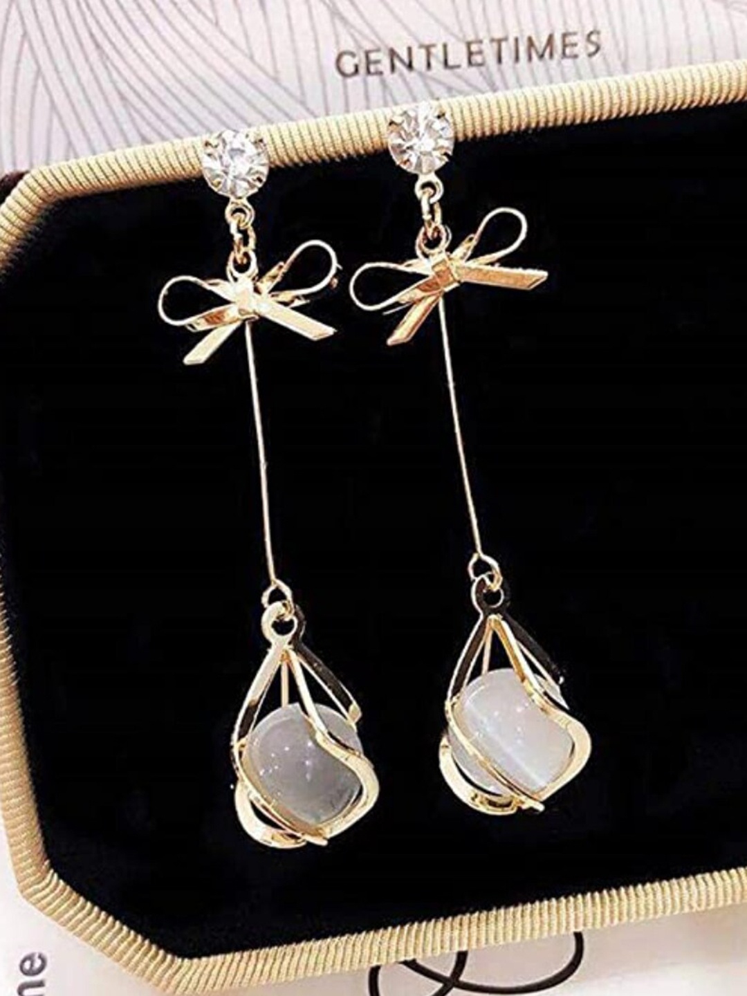 

SALTY Contemporary Drop Earrings, Gold