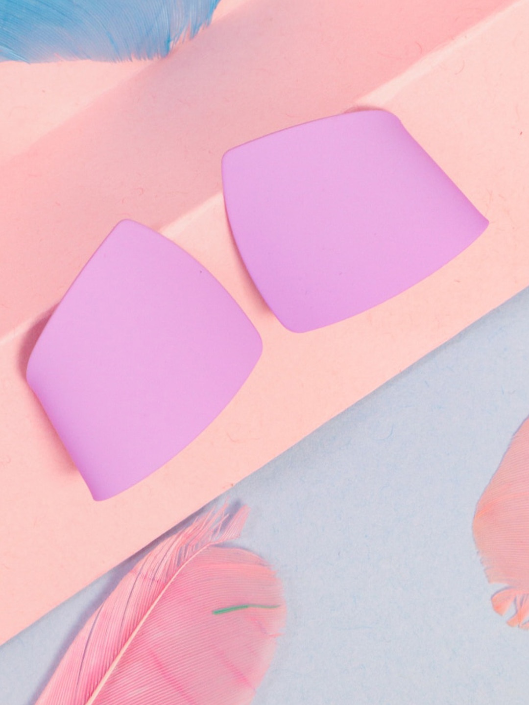 

SALTY Contemporary Stud Earrings, Purple