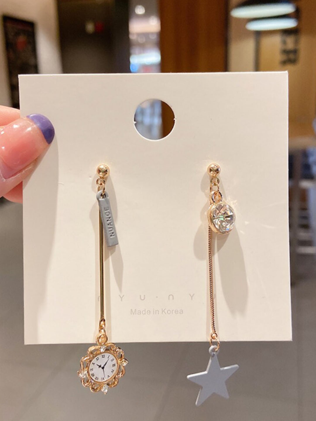 

SALTY Contemporary Drop Earrings, Gold