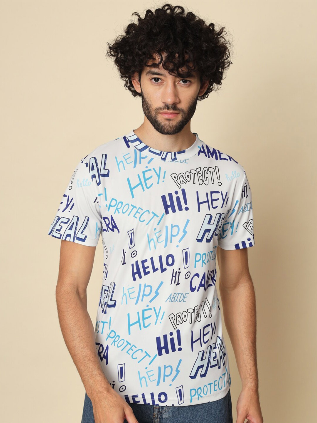 

BAESD Typography Printed Dri-FIT T-shirt, White