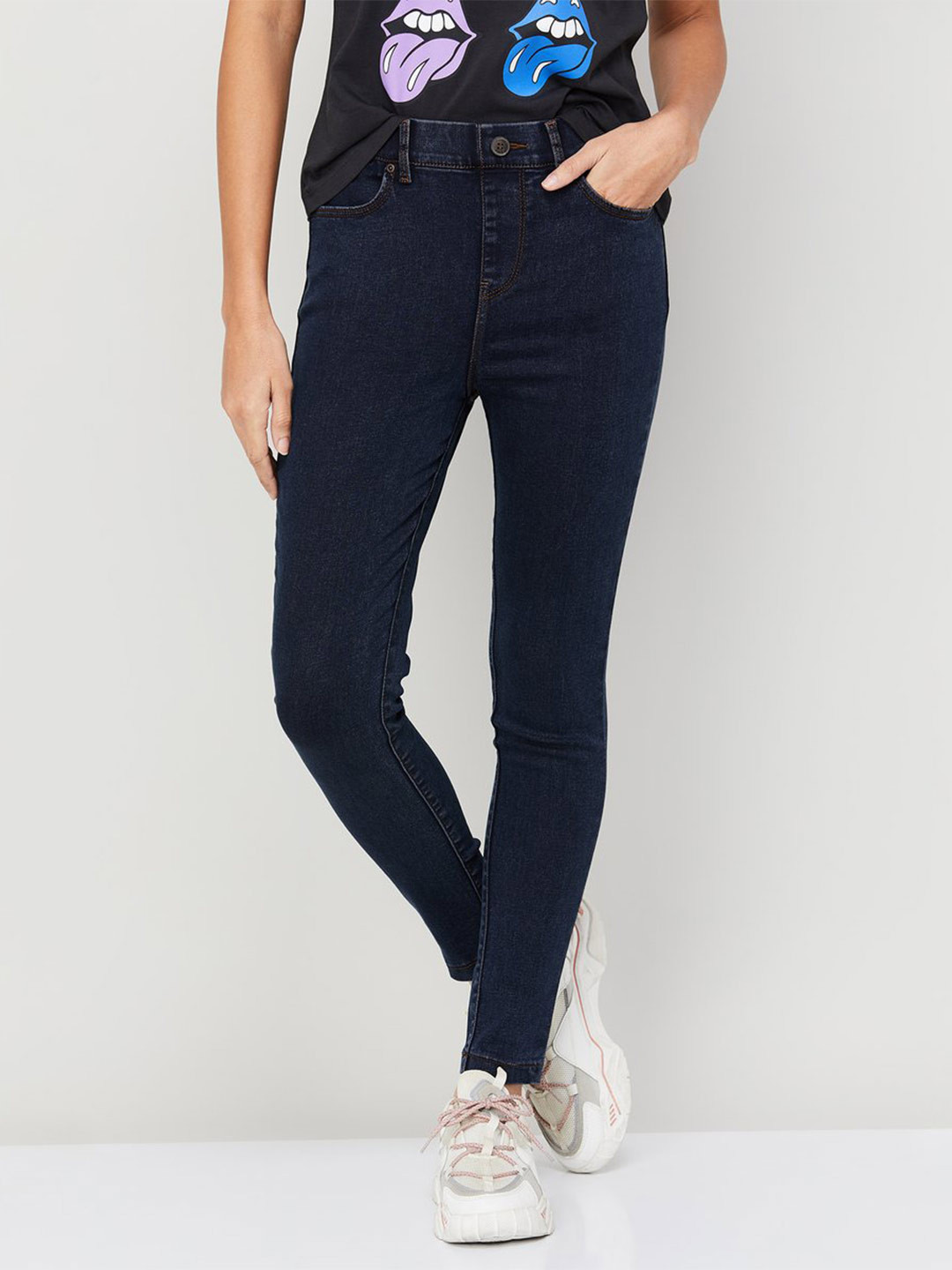 

Xpose Women Slim Fit Jeggings, Blue